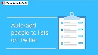 Auto-Add People to Lists