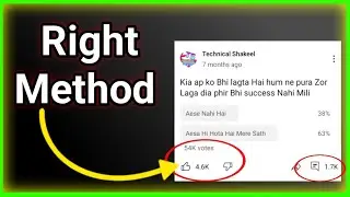 How to make a poll on youtube @Ajazbhat8493