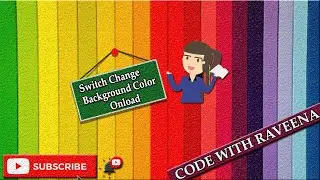 Change Background Color On Load - HTML and Javascript | Code With Raveena