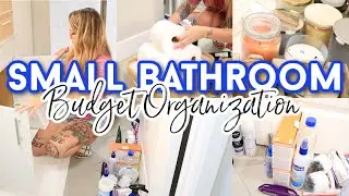 Small Bathroom Organization on a Budget