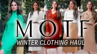 SWEATER DRESS & KNITWEAR CLOTHING HAUL! MOTF Naturally chic collection!