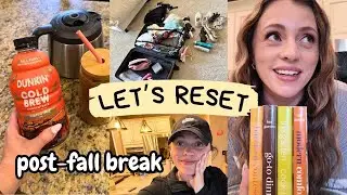VLOG 🍁 Let's go grocery shop, meal plan, laundry chit-chat, unpack & get things in order!