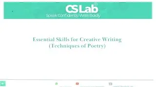 Essentials to Creative Writing (Techniques of Poetry)