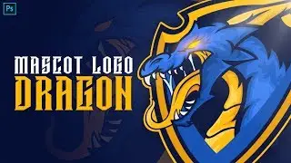 DRAGON MASCOT LOGO | SpeedArt
