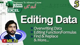 Unlocking Excel's Editing Powers: From Cells to Formulas | MK 1.0 | Urdu