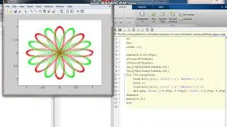 Generating Flower Shape by MATLAB || MATLAB Animation