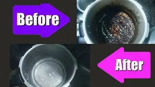 Easy Way to clean burned pressure cooker/vessels | how to clean burned vessels | Tips & Tricks