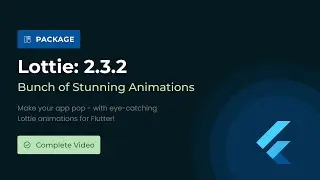 Lottie Animation Flutter | Flutter Package of the day | Animation | Flutter UI | Flutter App