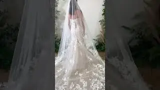 Applique Tulle Wedding Dress #gown #weddingdress #bridaldress #lace