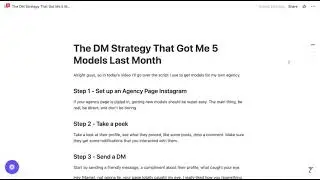 OnlyFans Outreach Hack: How I Signed 5 Models in 30 Days