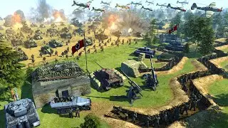 Largest German MINEFIELD Defense of WW2!? - Men of War: World War 2 Mod