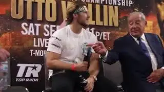 TYSON FURY VS OTTO WALLIN POST FIGHT REACTION FROM BOB ARUM