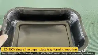 new paper plate dish tray pressing forming machine to Europe