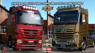 [ETS2 v1.51] Kelsa lightbars for Mercedes-Benz Actros MP3 & MP4