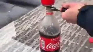 Ракета из Кока колы и заправки для зажигалок