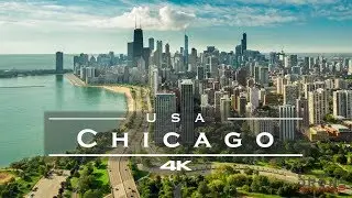 Chicago, USA 🇺🇸 - by drone [4K]