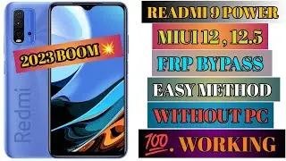 Redmi 9/9i/9A/9 Power/9 Prime BYPASS GOOGLE ACCOUNT/FRP RESET |Without PC 2023