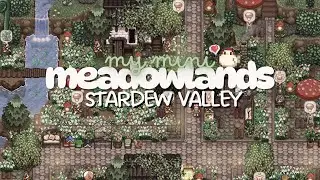 cozy & relaxing farm decorating 🐥 my mini meadowlands farm | stardew valley