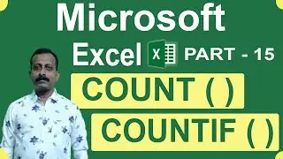 How to Learn MS Excel in Malayalam | COUNT | COUNTIF | Part 15