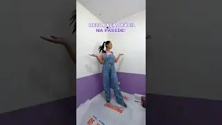 DIY DECORAÇÃO DE PAREDE MUITO FÁCIL E MODERNA #diy #obra #casa #decor