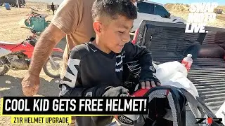Cool and Deserving Kid Gets a FREE Helmet!