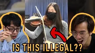 Playing Violin in the Most Illegal Way!?