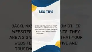 5. Build backlinks to your website. - #WEB TIPS MASTER