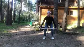 Штанга в лесу