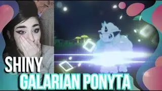 WHAT?! SHINY GALARIAN PONYTA?! 17 Encounters! | Pokemon Shield Live Shiny Reaction