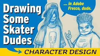 1-Minute Character Design: Skater Dudes