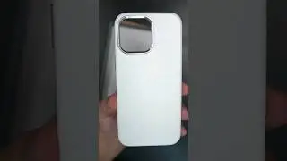 Andar White Leather Case for iPhone 15 Pro Max 