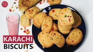 KARACHI BISCUITS RECIPE | TUTTI FRUTTI COOKIES | HINZ COOKING