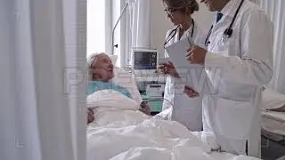 Senior Patient Lying On Hospital... | Stock Video - Motion Array