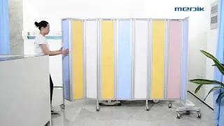 MK-N03 Moblie Medical  Privacy Screens With Castor