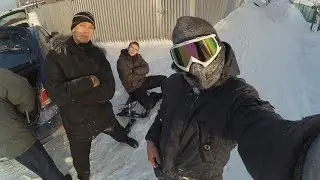 Зимняя покатушка на снегокате
