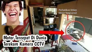Motor tercepat terekam cctv