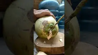young coconut cutting skills asmr                                #asmr  #coconut