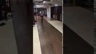 Resistance band pull sprint training