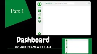 how to make a dashboard using C# windows forms application VS2022 | Part 1