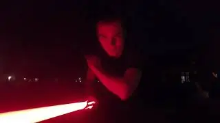 Evening lightsaber practice