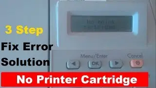 Hp M1005 No Printer Cartridge Fix Error  || how to Hp LaserJet M1005 No Cartridge Solution || Hindi