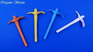 Как сделать кирку из бумаги Оригами