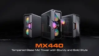 COUGAR MX440 Gaming Case - Tempered Glass Mid Tower with Sturdy and Solid Style