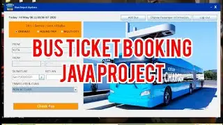 Bus Depot System || Java Project || Bus Ticket booking || NITS Classes Kota