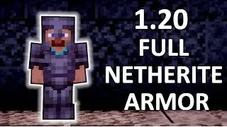How to MAKE NETHERITE ARMOR in Minecraft 1.20 EASILY!  GET Netherite Armor in 1.20