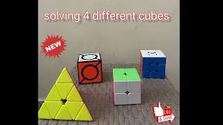 Solving 4 different cubes!! Aadi rockz