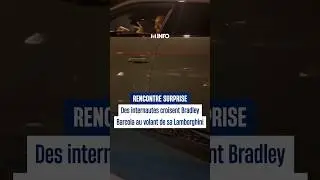 Internet users unexpectedly run into Bradley Barcola driving his Lamborghini