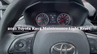 2021 Toyota Rav4 Maintenance Light Reset