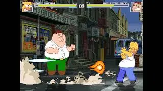 MUGEN: Homer Simpson vs Peter Griffin