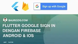 Flutter Google Sign in With Firebase Basic